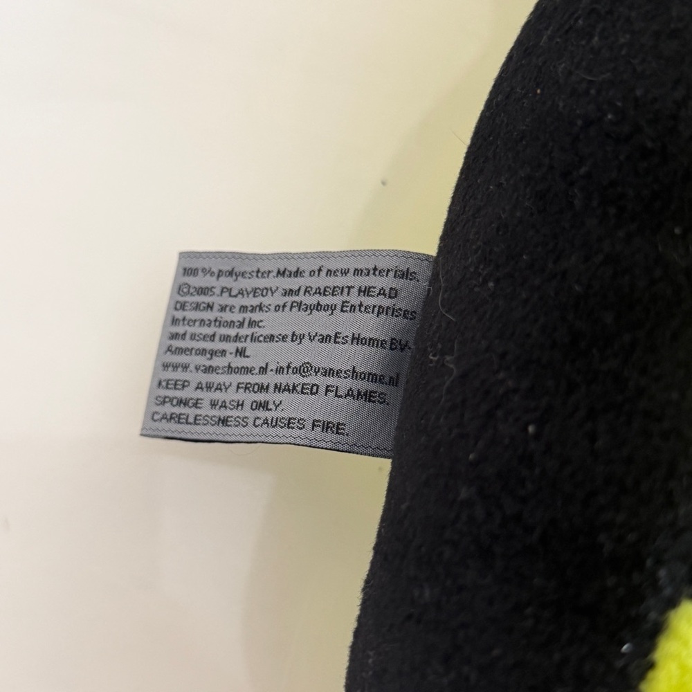 Playboy Y2K lime green bunny head pillow - Picture 5 of 15